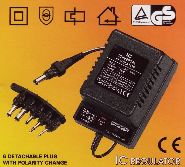 MW650GS Strømforsyning 1,5-12 volt 500mA MW650GS Strømforsyning 1,5-12 volt 500mA